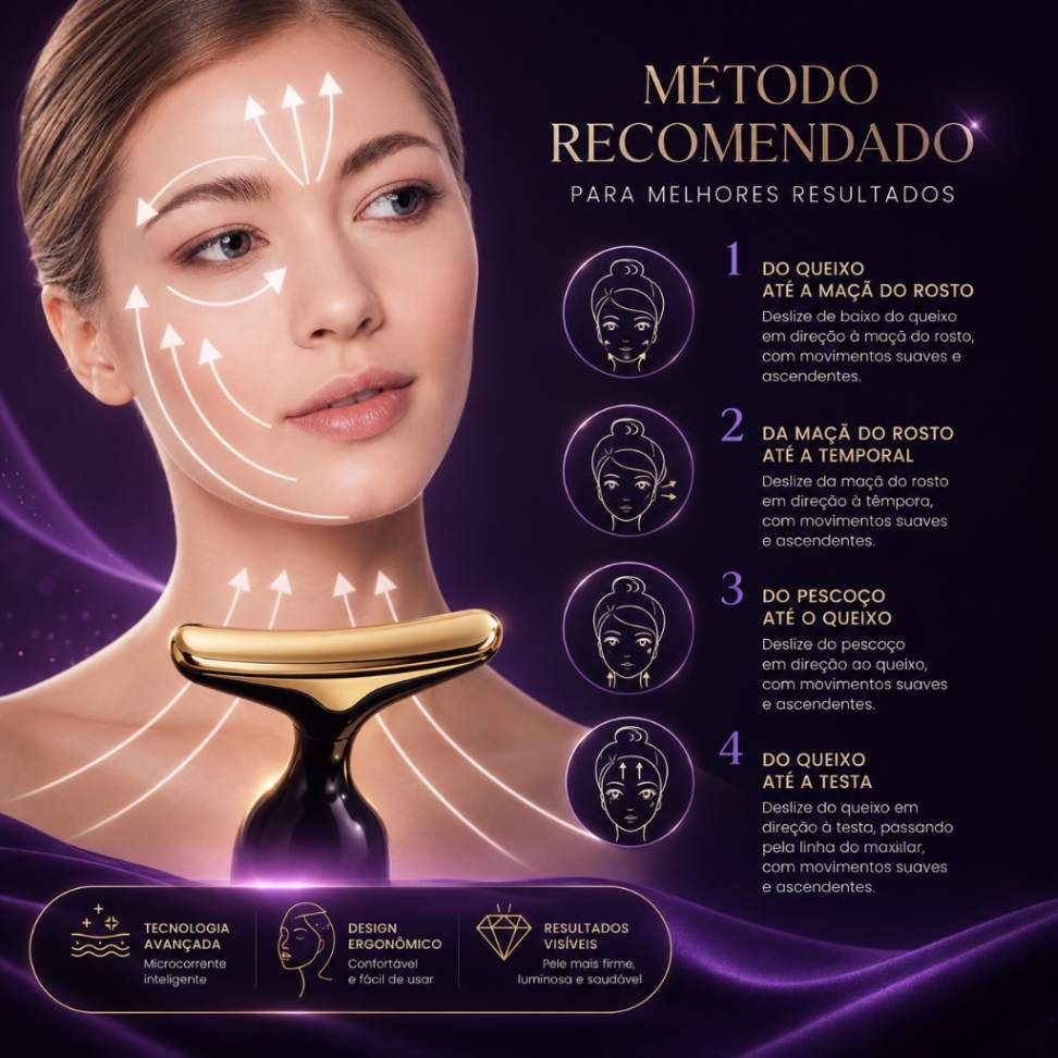 Massageador Facial 3 em 1