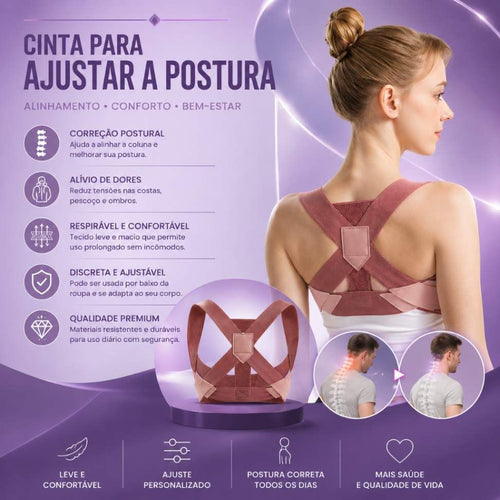 Cinta Ajustável para Correção da Postura