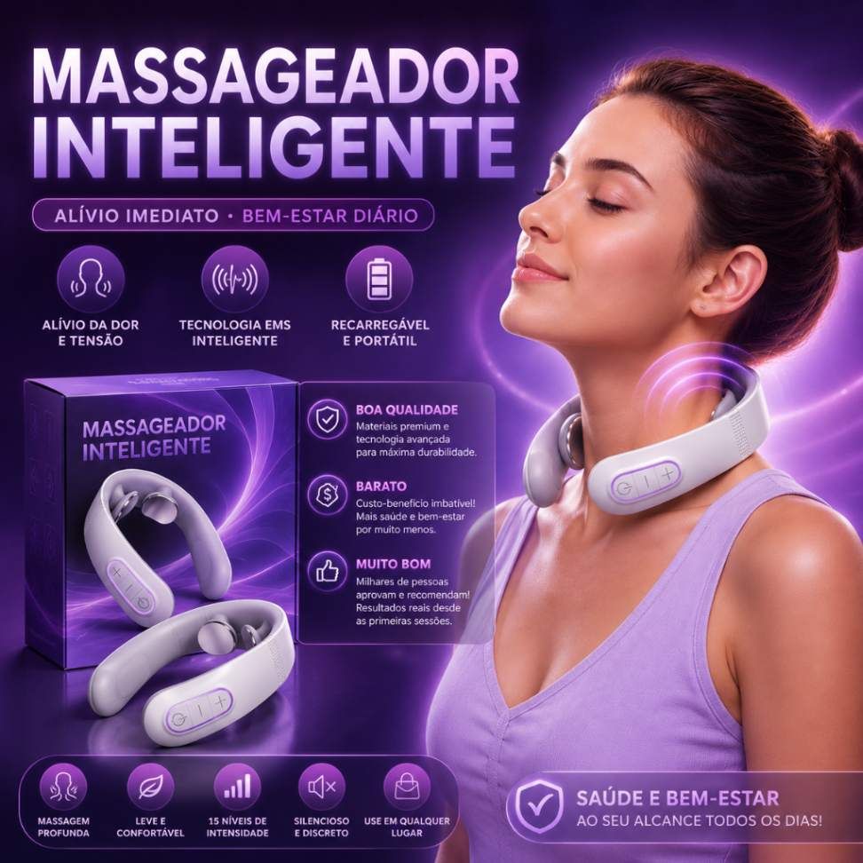 Massageador de Pescoço Elétrico Inteligente