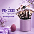 Conjunto Profissional de Pincéis de Maquiagem